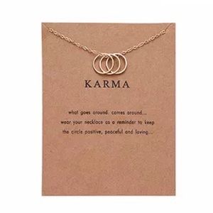 🧘🏼‍♀️ karma dainty gold necklace 🧘🏼‍♀️